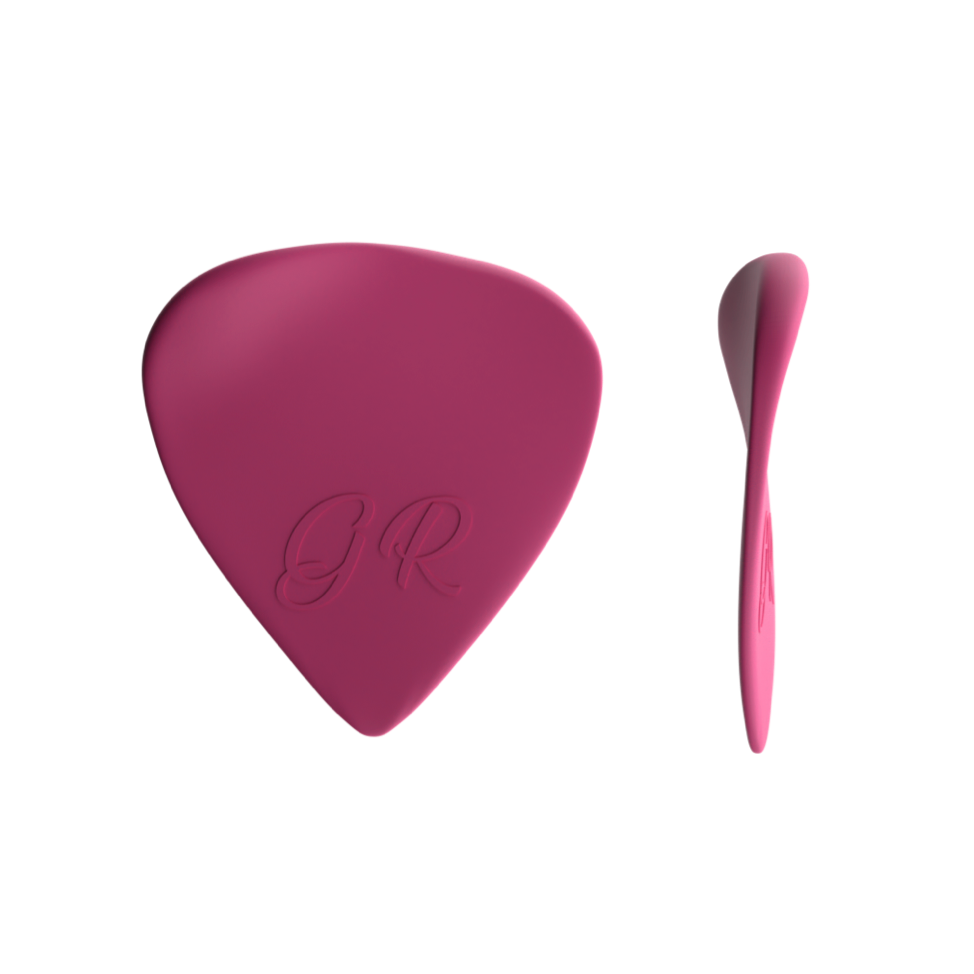 Plettro per chitarra elettrica - ideale per pennata alternata e per un suono preciso e confortevole. Accessorio per musicisti professionisti e amatori. Plettro in resina acetalica delrin adatto a diversi stili musicali