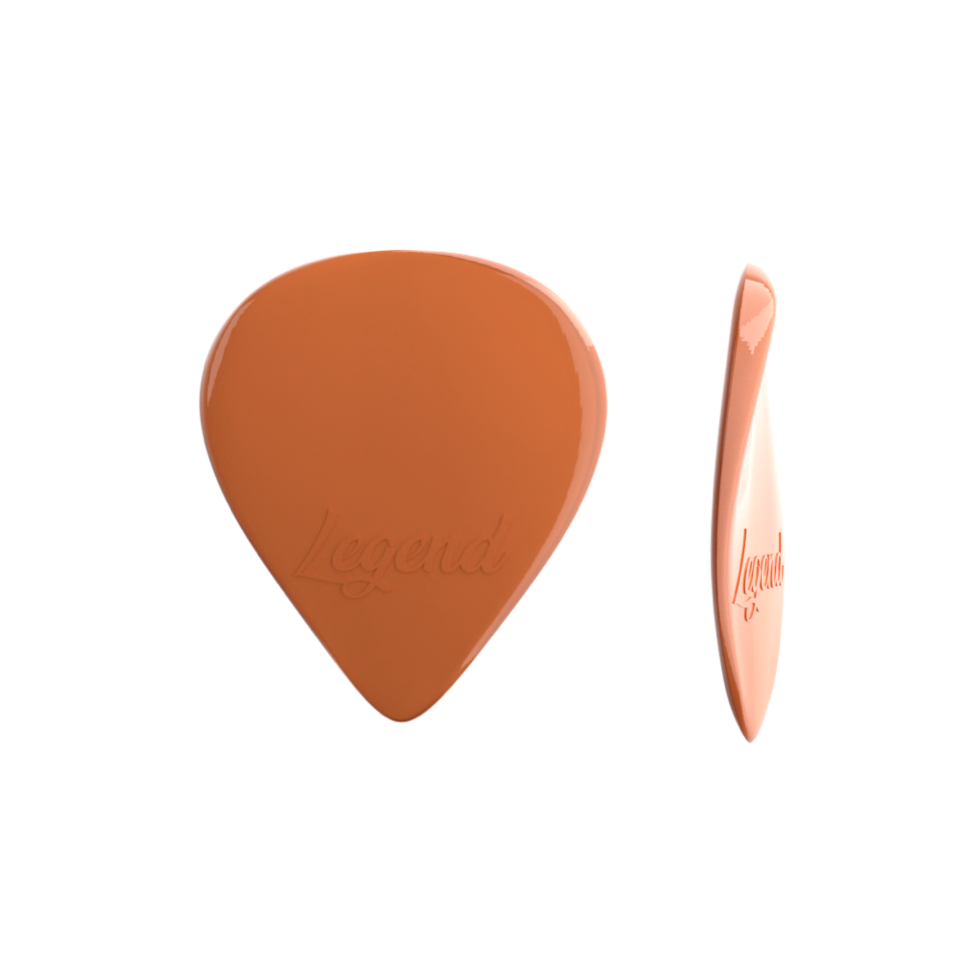 Plettro per chitarra elettrica in policarbonato - ideale per pennata alternata e per un suono preciso potente e confortevole.