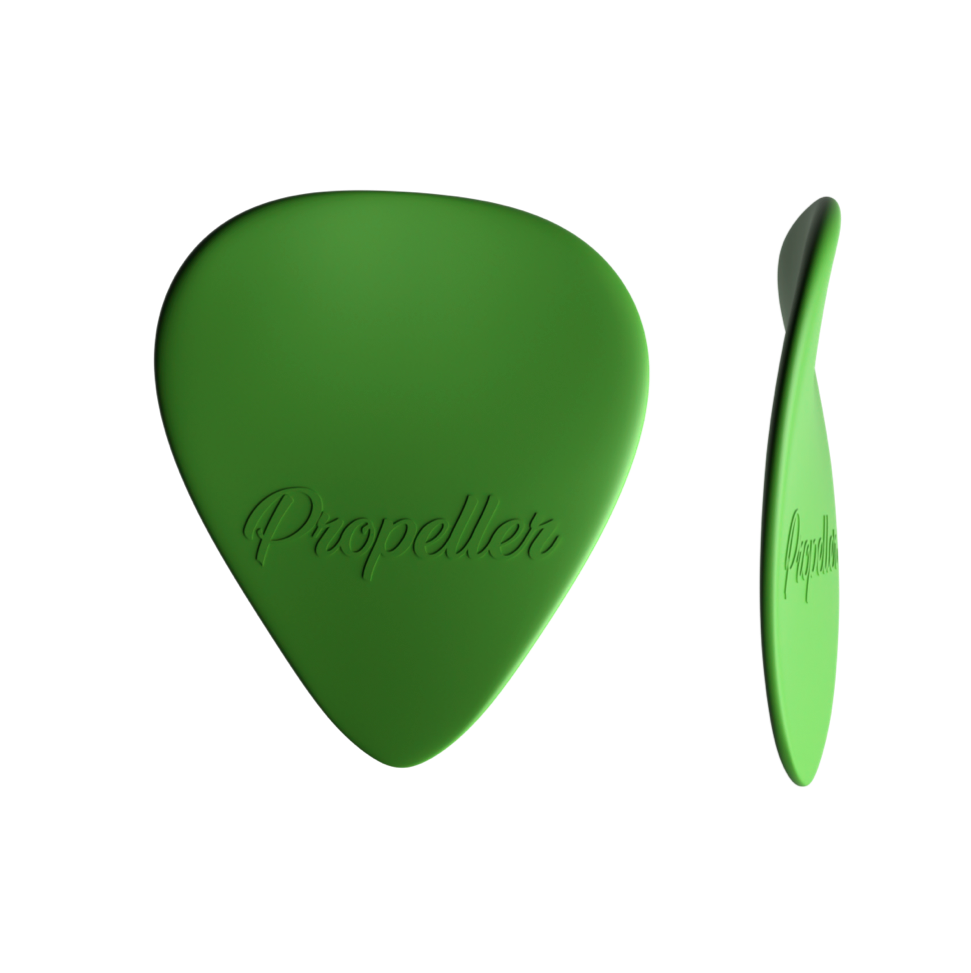 Plettro per basso - ideale per un suono preciso e confortevole. Accessorio per musicisti professionisti e amatori. Plettro in nylon resistente e flessibile adatto a diversi stili musicali