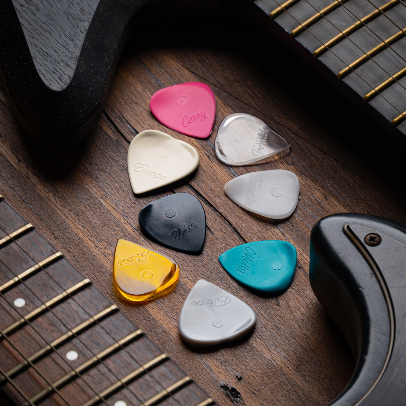 CLASSIC package – 8 ergonomic Plick the Pick picks for Rock/Blues