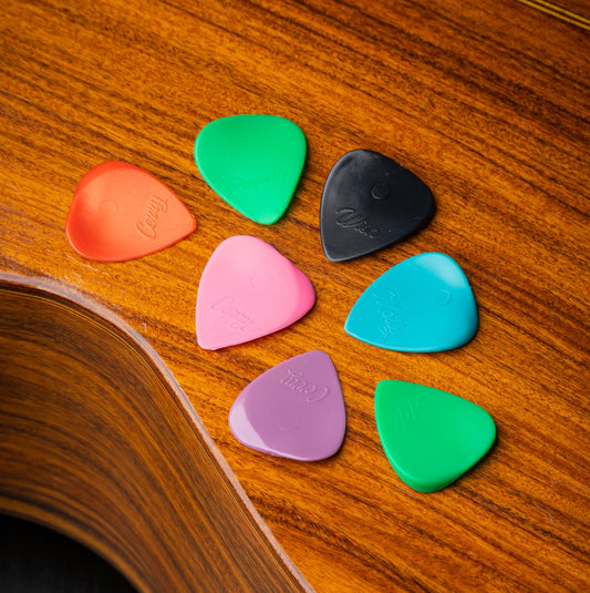 ACOUSTIC pack - 8 médiators ergonomiques Plick the Pick pour guitare acoustique